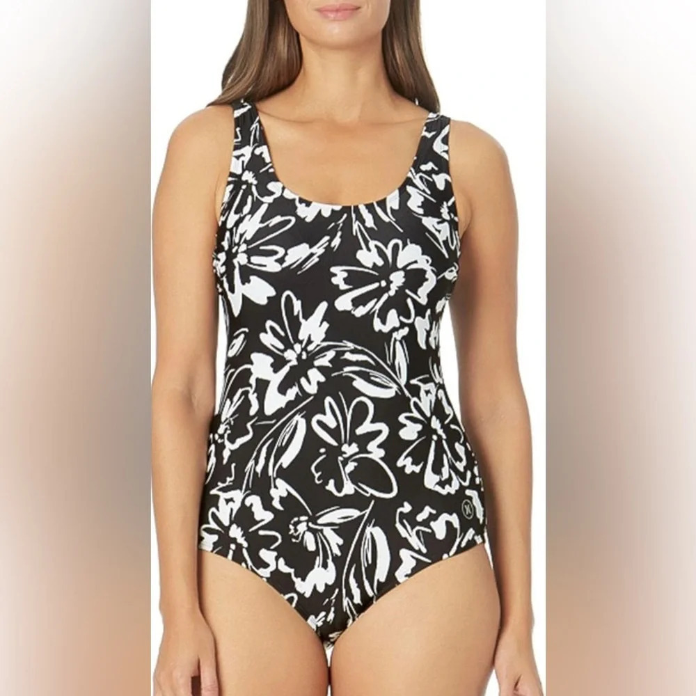 Hurley One piece floral swim suit